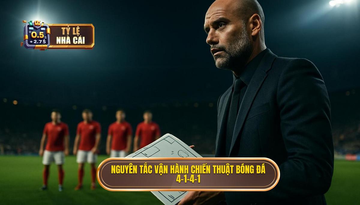 Nguyên tắc vận hành Chiến thuật bóng đá 4-1-4-1 phòng ngự