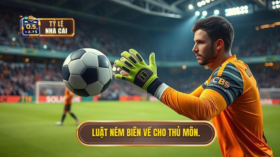 1. Luật ném biên về cho thủ môn.