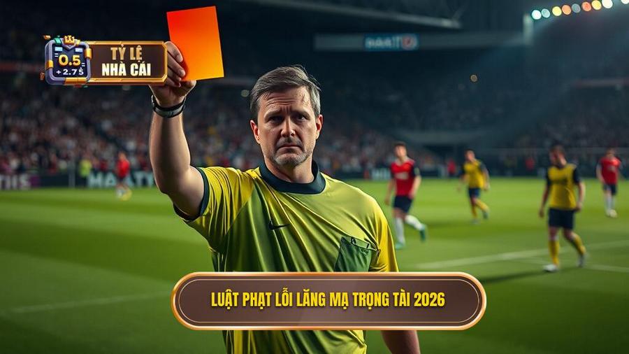 1. Luật phạt lỗi lăng mạ trọng tài 2026