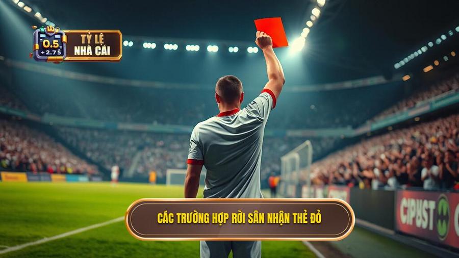2. Các trường hợp rời sân nhận thẻ đỏ