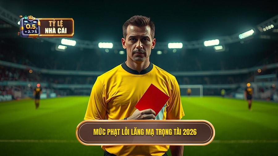 2. Mức phạt lỗi lăng mạ trọng tài 2026