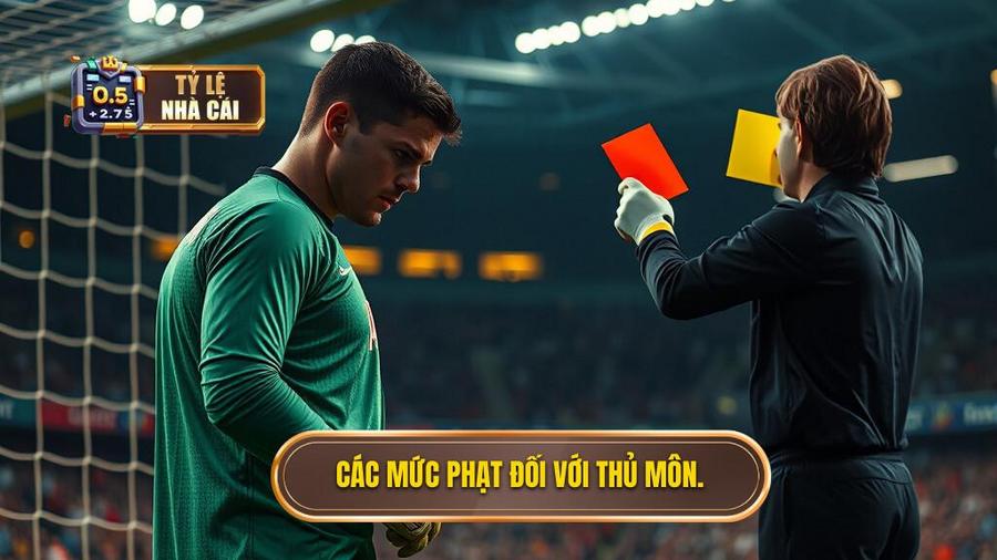 3. Các mức phạt đối với thủ môn.