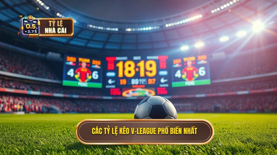 Các loại tỷ lệ kèo V-League phổ biến nhất