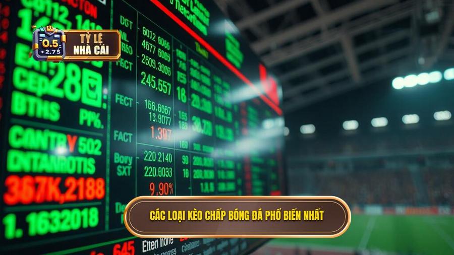 Các loại kèo chấp phổ biến và cách đọc chi tiết